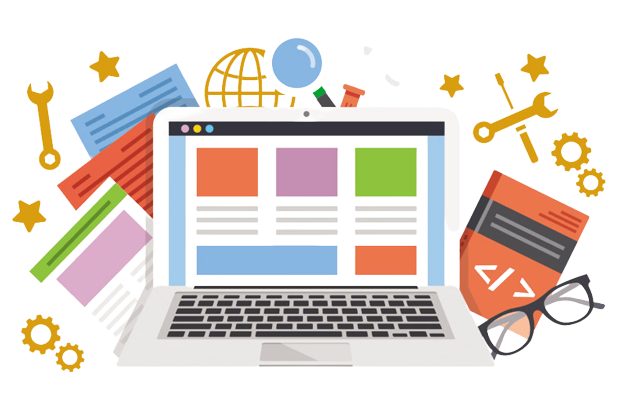 Изображение Компьютера с разработкой сайтов